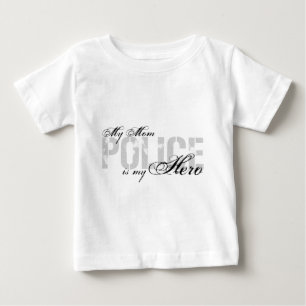 Mum Is My Hero - POLICE Baby T-Shirt