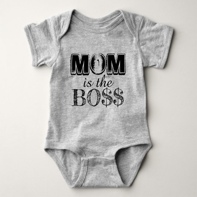 Mum is the boss baby bodysuit (Front)