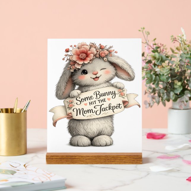 Mum Jackpot Acrylic Sign (Wedding)