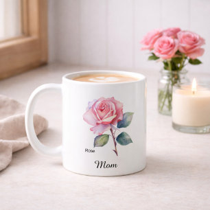 Mum June Birth Flower Rose Coffee Mug