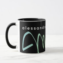 Mum Keepsake Name Est. Year Black Blue Minimalist