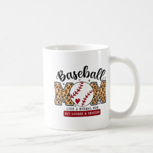 Mum Leopard Loud &amp; Proud Baseball Mama Mothers Coffee Mug