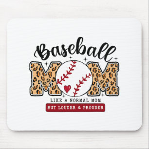 Mum Leopard Loud &amp; Proud Baseball Mama Mothers Mouse Pad