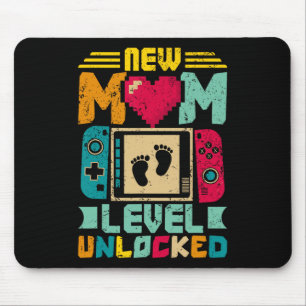 Mum Level Unlocked I Levelled Up To Mummy New Mum Mouse Pad