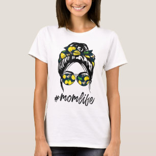 Mum Life for women yellow lemon Sunglasses & Banda T-Shirt