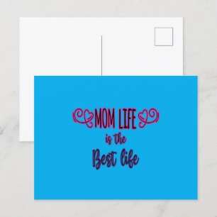 Mum Life is the Best Life Postcard