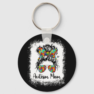 Mum Life Messy Bun Sungles Bandanna Mothers Day Key Ring
