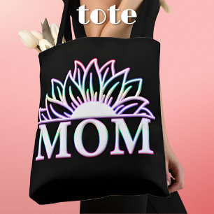 Mum Life Momlife Floral Mother's Day Tote Bag