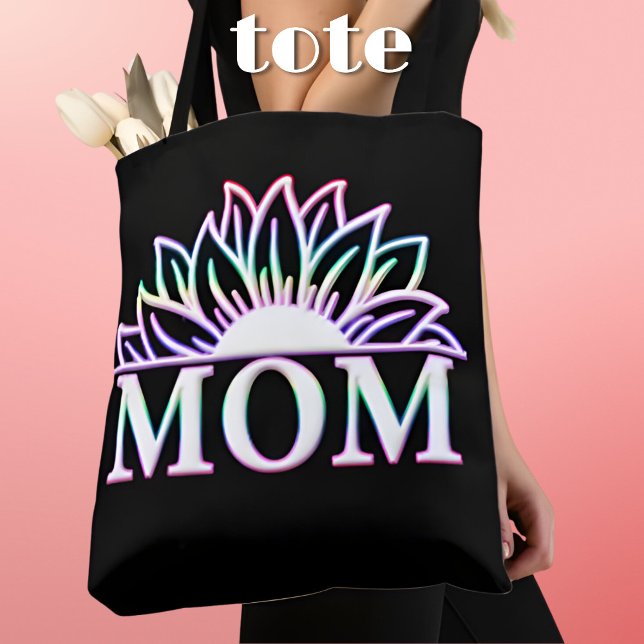 Mum Life Momlife Floral Mother's Day Tote Bag (Creator Uploaded)