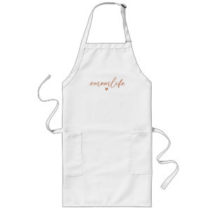 Mum Life - Rustic Charm Design Long Apron