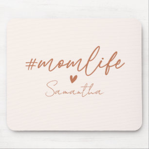 Mum Life - Rustic Charm Design Mouse Pad