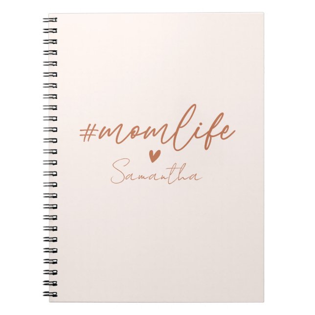 Mum Life - Rustic Charm Design Notebook (Front)