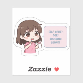 Mum Life Self Care Humour Sticker