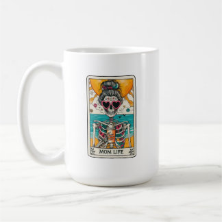 Mum Life Skeleton Tarot Card Coffee Mug