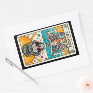 Mum Life Skeleton Tarot Card Stickers