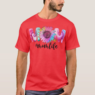 Mum Life Sunflower Tie Dye T-Shirt