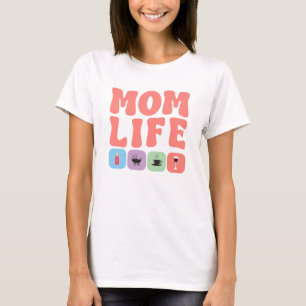 Mum Life SVG PNG, Mama svg, Mum svg, Colourful Mam T-Shirt
