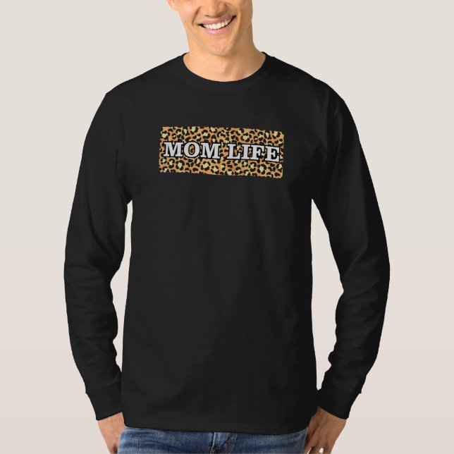 Mum Life Text In Simple Script On Original Cheetah T-Shirt (Front)