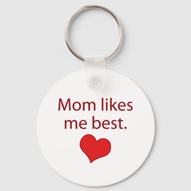 Mum likes me best key ring (Front)