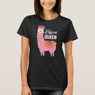 Mum Llama Queen Cute Animal For Women Llama T-Shirt