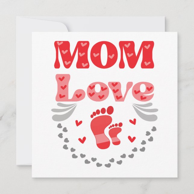 Mum Love, Big Heart Text Template (Front)