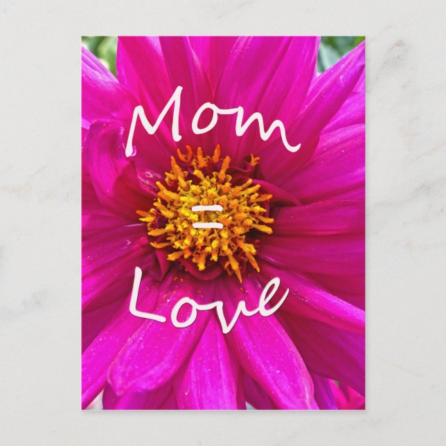 Mum = Love Postcard (Front)
