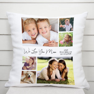 Mum Love You Photo Collage Cushion