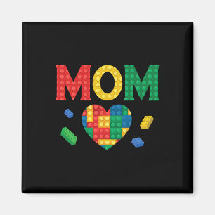 Mum Lover Master Builder Building Bricks Blocks Mo Magnet