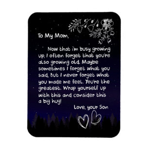 Mum Lovers To My Mum I Love You Very Much Magnet