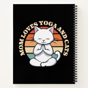 Mum Loves Cats and Yoga Notebook