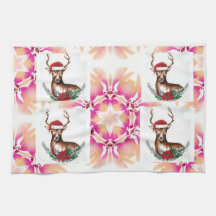 Mum Luxury Deer Template Kitchen Towel