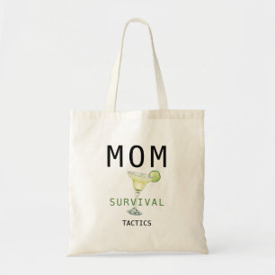 Mum Margarita Survival Tactics Funny Tote Bag