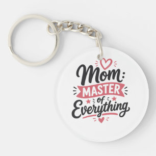 mum master of everything mothers day gift simple key ring
