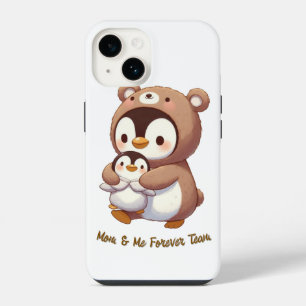 Mum & Me Forever Team – Cute Penguin & Bear iPhone 14 Case