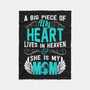 Mum Memorial Day My Guardian Angel A Big Piece Fleece Blanket