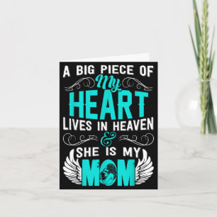 Mum memorial day my guardian angel a big piece Mum Card