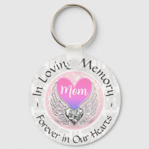 Mum Memorial Heart Keychain