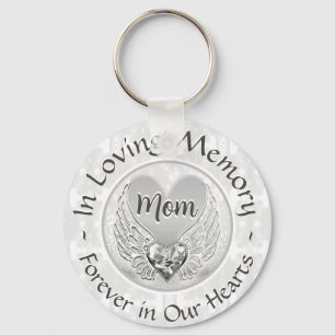 Mum Memorial Heart Keychain