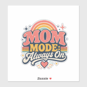 Mum Mode Always On Retro Mothers day Gift