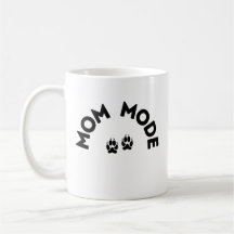Mum Mode Mug – Paw Print Edition