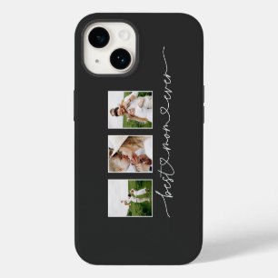 mum modern 3 photo elegant cute birthday Christmas iPhone 14 Case