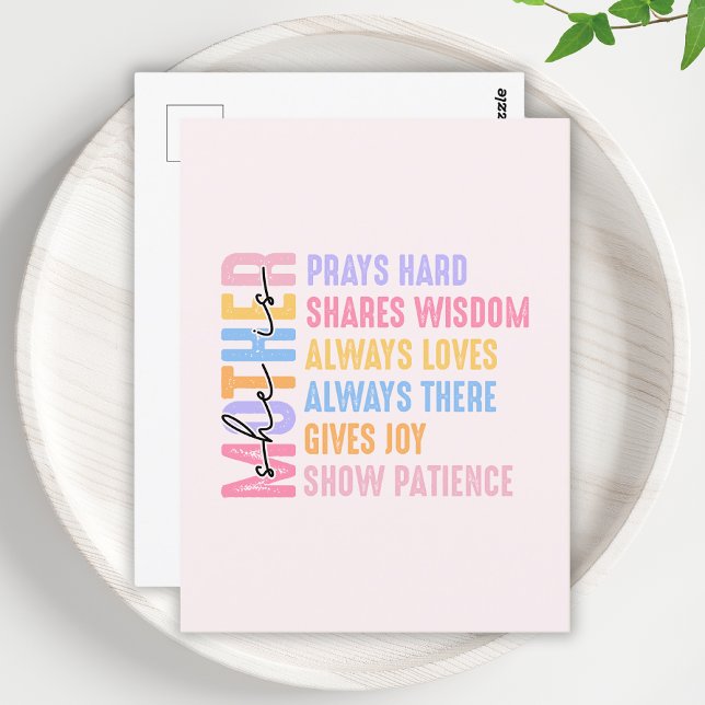 Mum Modern Gift For Mother Cool And Funny Postcard (Creator Uploaded)