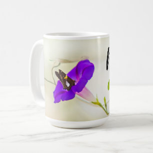 Mum Morning Glory and Butterfly Coffee Mug