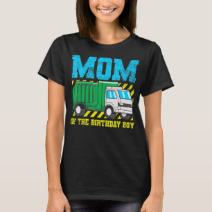 Mum Mother Birthday Boy Garbage Truck Vintage T-Shirt