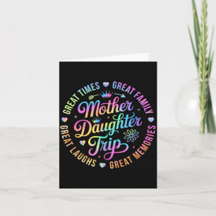 Mum Mother Daughter Cruise Trip Funny Memories Card