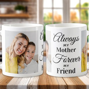 Mum Mother Daughter Quote Personalised 3 Photo Coffee Mug