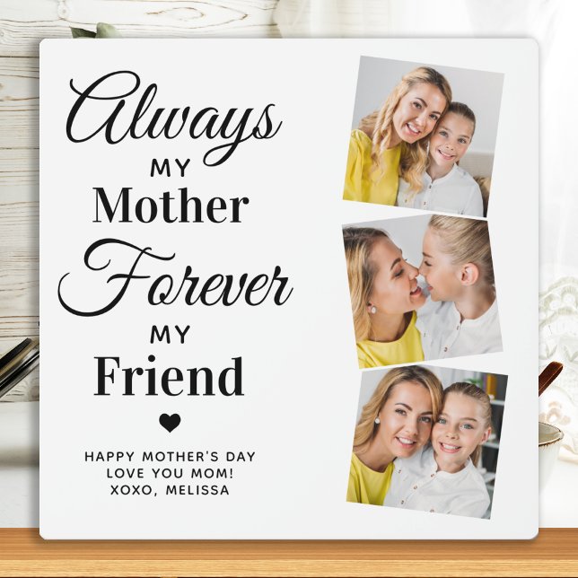 Mum Mother Daughter Quote Personalised 3 Photo Plaque (Creator Uploaded)