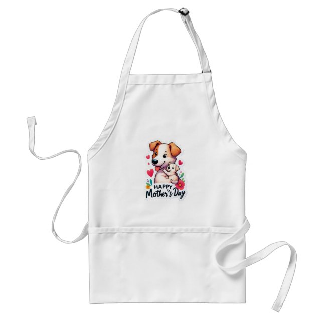 Mum Mothers Day Animal dog Standard Apron (Front)