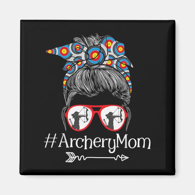 Mum - Mothers Day Bowhunter Archer Bowman Bows  Magnet (Front)