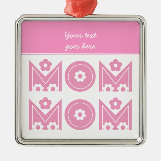 Mum Mother's Day custom ornament (Front)